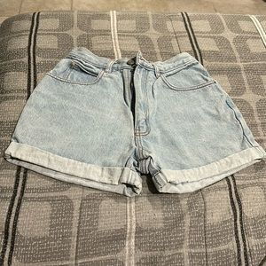 high rise jean short